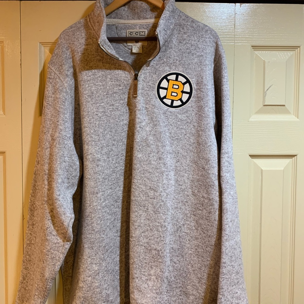 CCM Quarter-zip Boston Bruins Sweatshirt